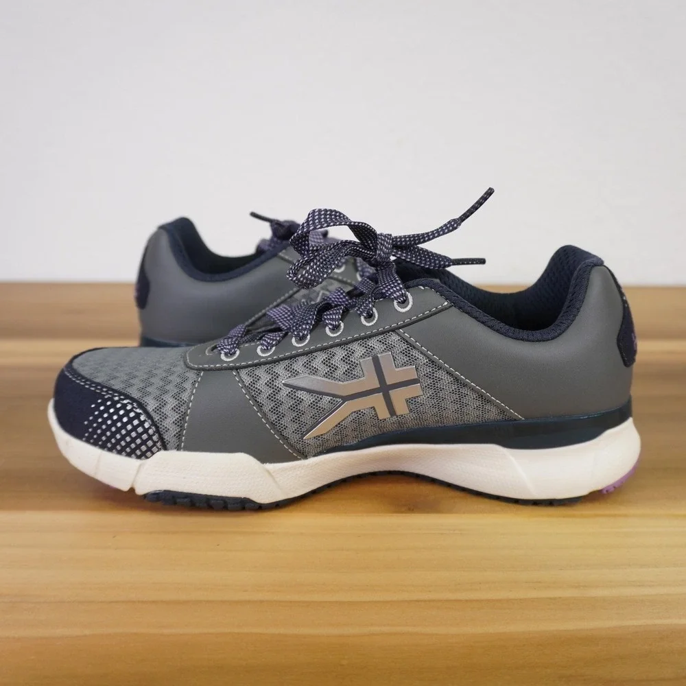 Kuru Quantum Sneakers Womens 8 Wide Gray Lavender Athletic Orthopedic Shoes